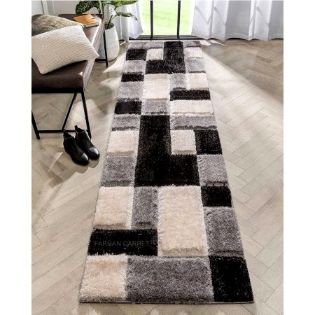 Modern handmade Shaggy Hall Rug